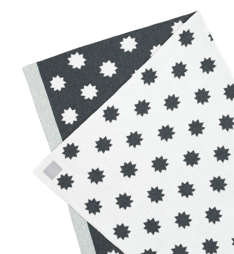 Decke Bio-Baumwolle Sterne - Little Chums Stars White, 75x100cm