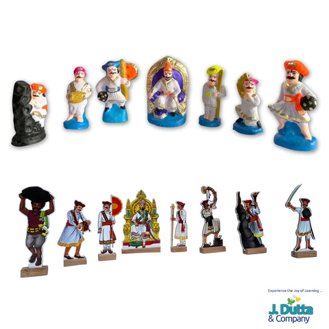 Mavale Statuettes (figurines) and Mavale Cutouts with J. Dutta and Co. logo at bottom right corner