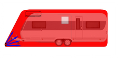 caravan bubble, caravan storage, caravan, motorhome, inflatable cover, stop damp, circulate air, dehumidifier