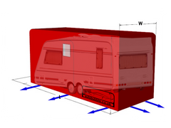 caravan inflatable cover, stop damp, stop moisture, circulate air, outside storage