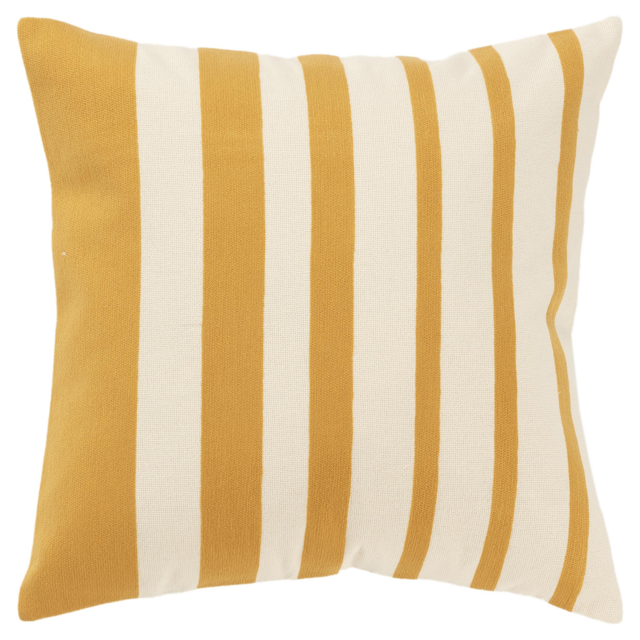 Leo Striped Couch Throw Pillow Covers Down Insert