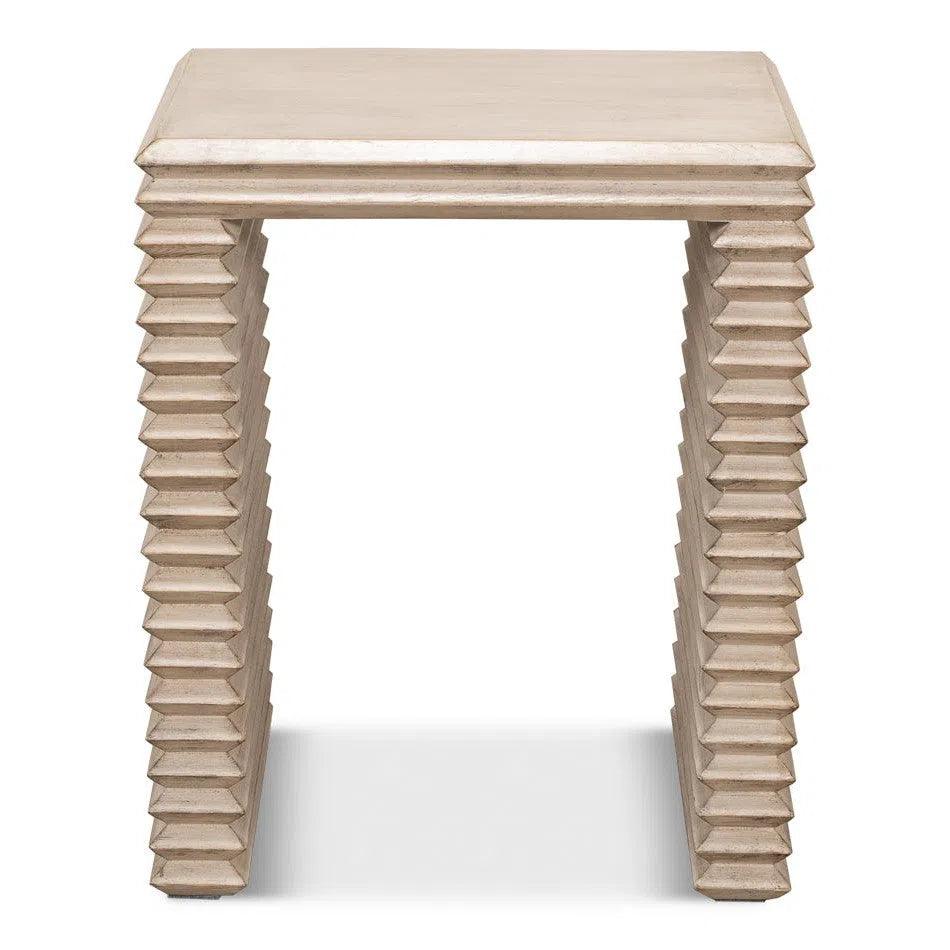 Stacked Side Table Stone Grey