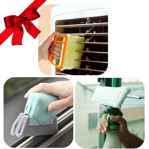 Creative Window Groove Cleaning Brush, Hand-Held Crevice Cleaner Tools, Magic Window Cleaning Brush, Quickly Clean All Window Slides and Gaps 3pcs