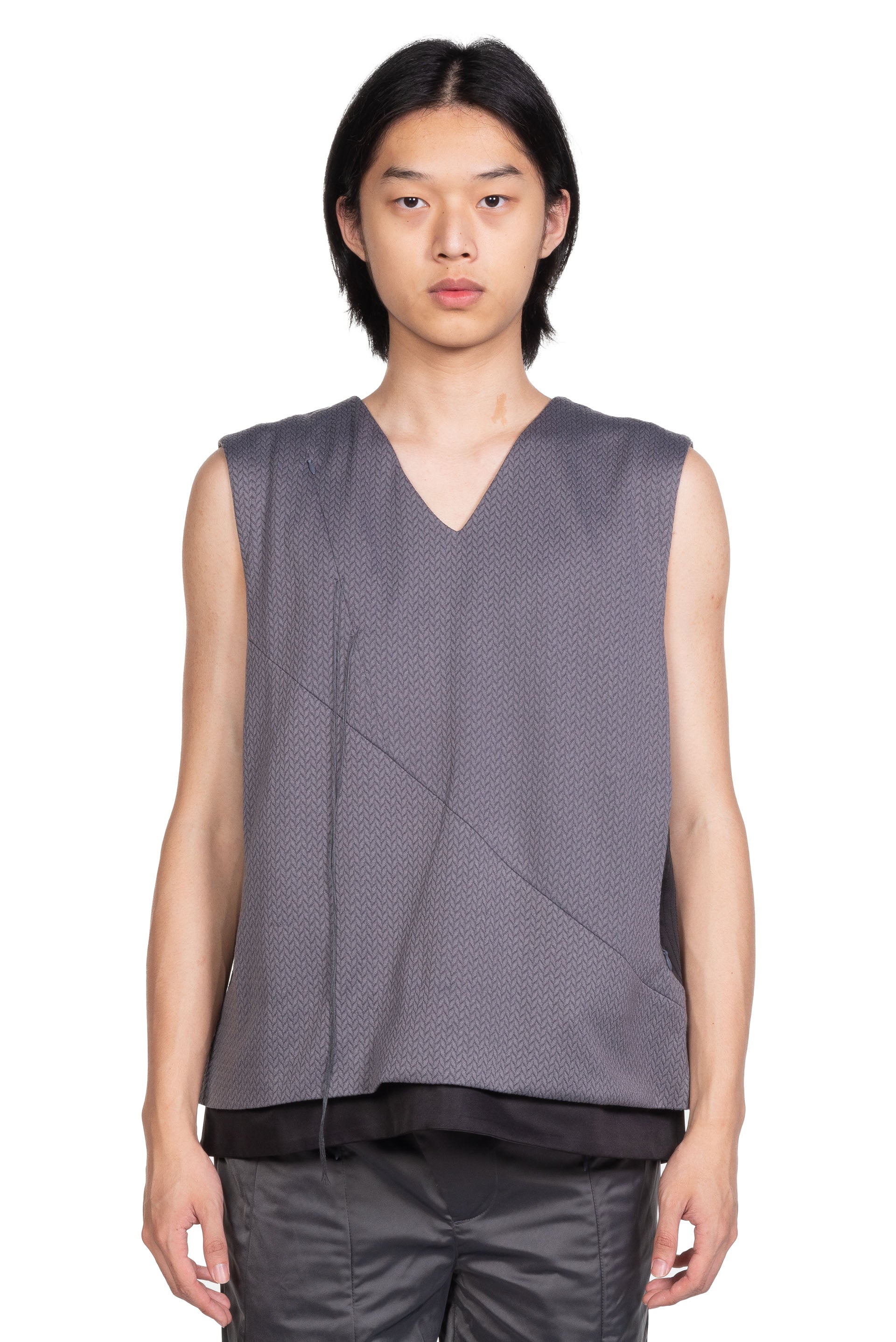 2020最新型 高品質 ENCOMING ASYMMETRIC VEST - FAWN domainincite.com