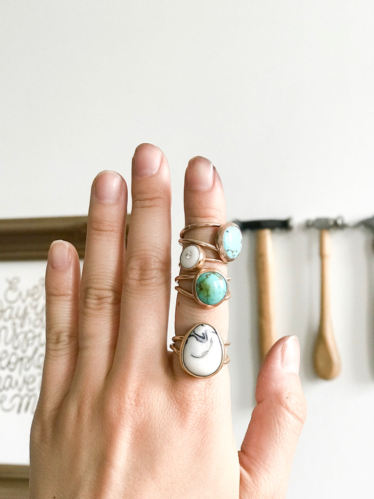 turquoise rings