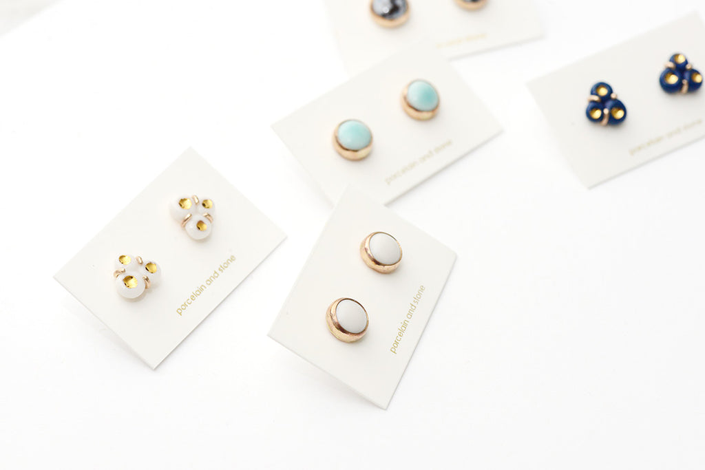 Porcelain Heritage Studs from the Heritage Collection