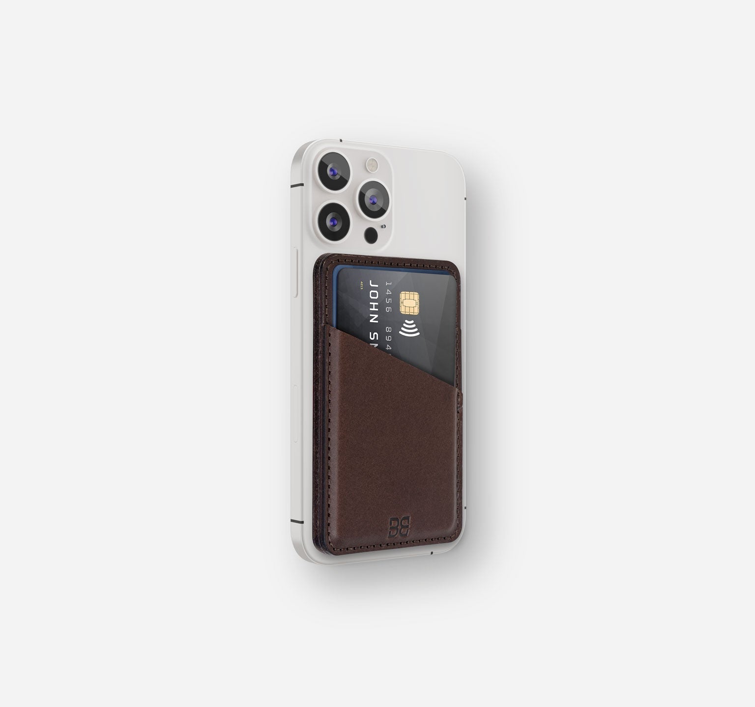 iPhone 13 Pro Max Leather Case | Genuine Leather | BandWerk Germany Munich | Saffiano | Noir Black