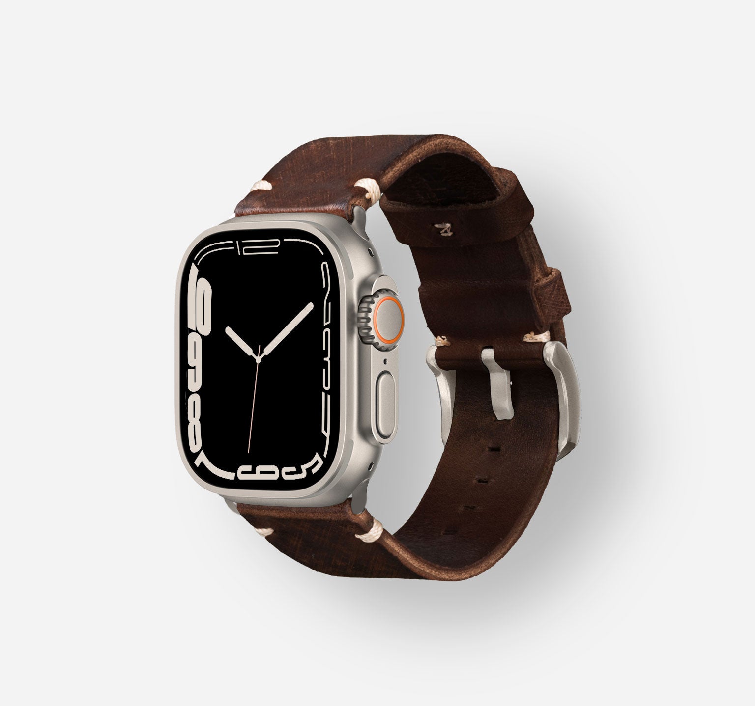 Distressed Brown Leather Strap – Evant Watches