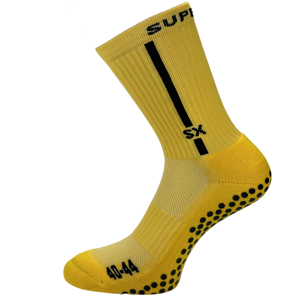 Se Grip Socks - GripFit - Gul - Str. 45-48 hos Supersox