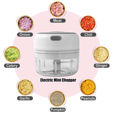 Portable Wireless Electric Food Chopper