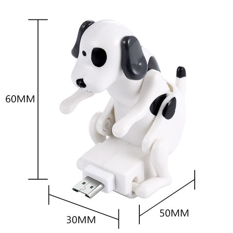 Is the data line is also a decompression toy, no need to install batteries, as long as the dog data line connected to the phone after charging, the rogue dog will make funny movements