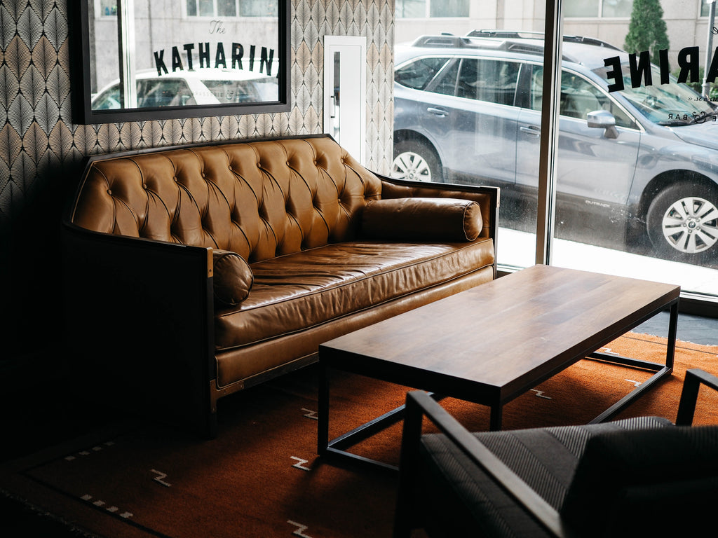 cleaning leather sofa cork