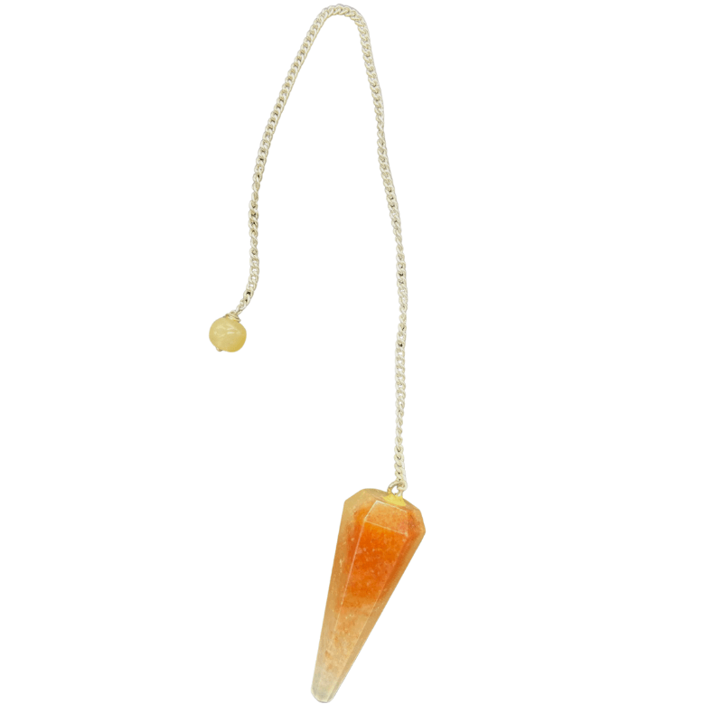 Carnelian Crystal Pendulum