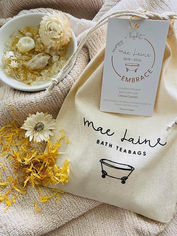 Embrace Bath Teabag With Citrine Crystals