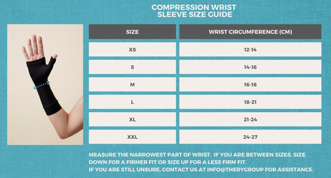 Wrist Compression Size Guide