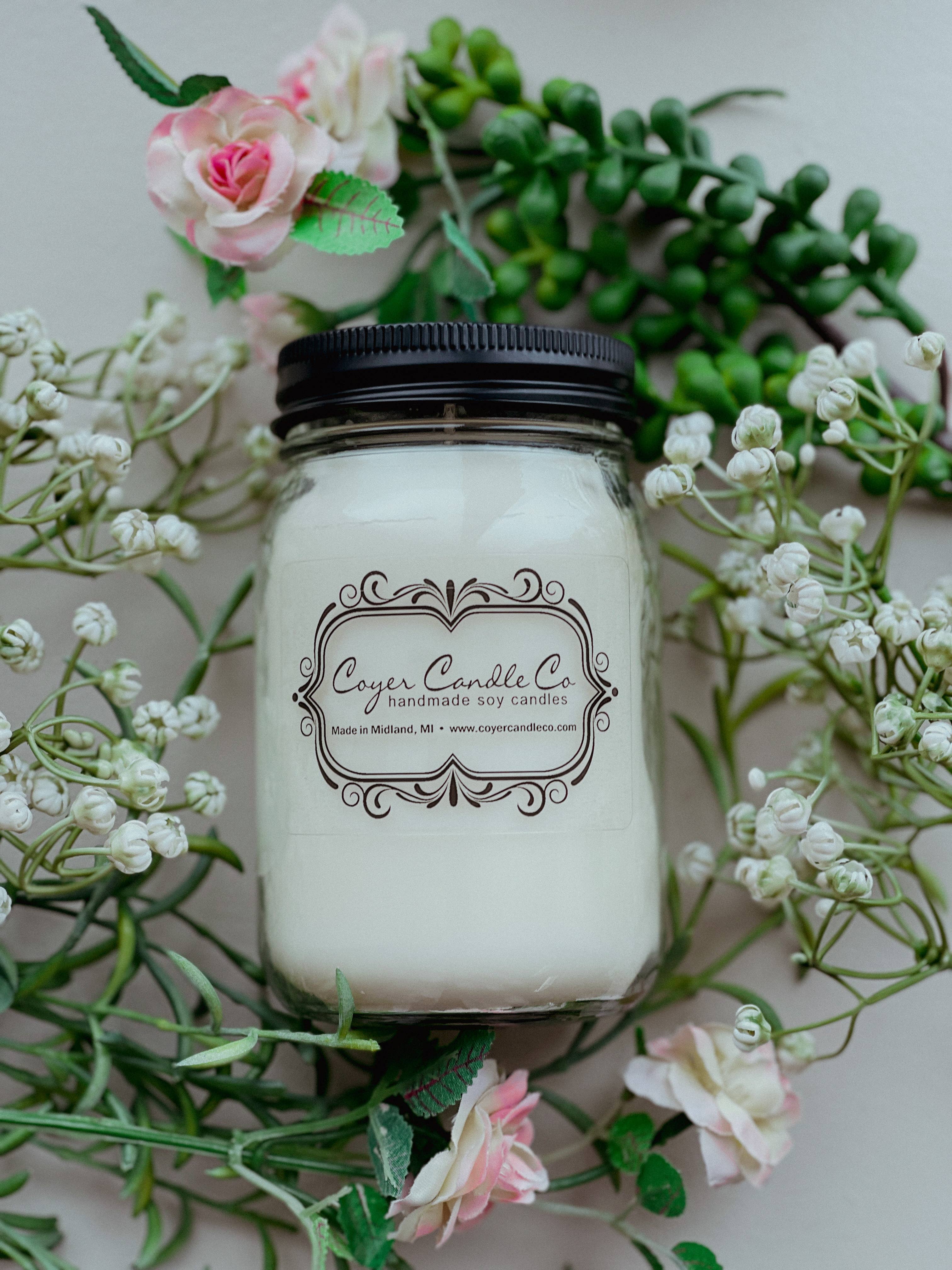 The 16 oz Mason Jar Candle in Coconut Mojito