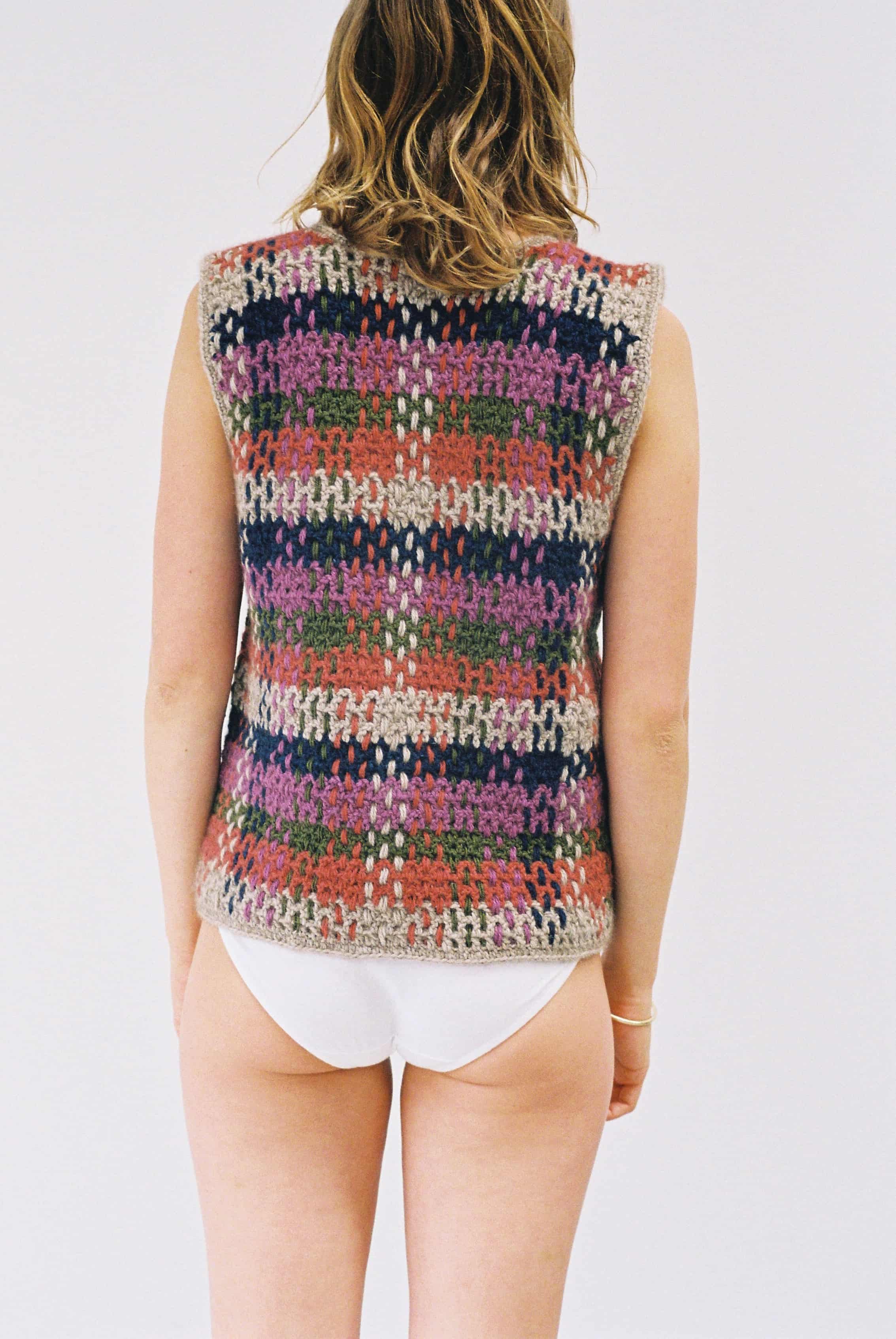 Crochet Woven Vest