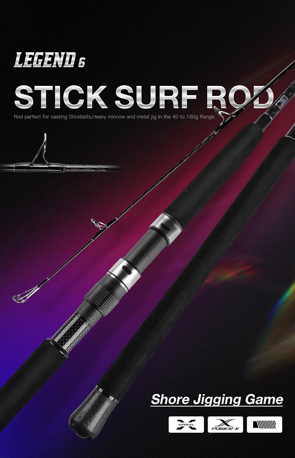 Noeby Legend 6 Shore Heavy Jigging Rod 3.05m 2.75m 2.6m H XH Power 2PC - Image 8