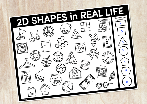 2d shapes in real life