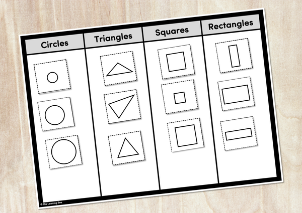 Kindergarten shapes