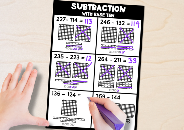 2nd grade math subtraction worksheets