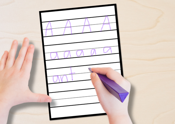 Free Printable Blank Handwriting Worksheets for Kindergarten