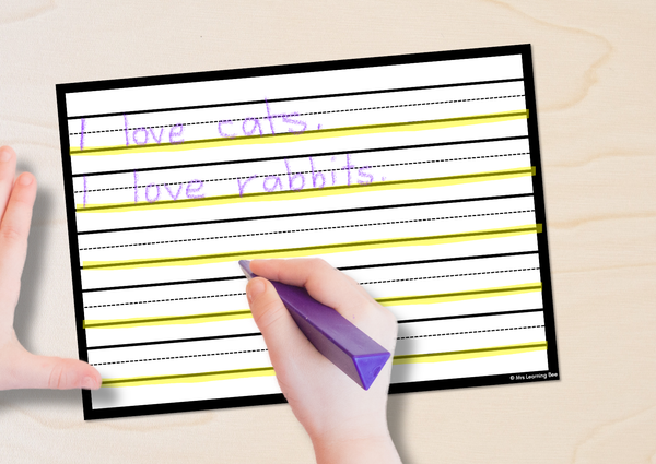 Free Printable Blank Handwriting Worksheets for Kindergarten