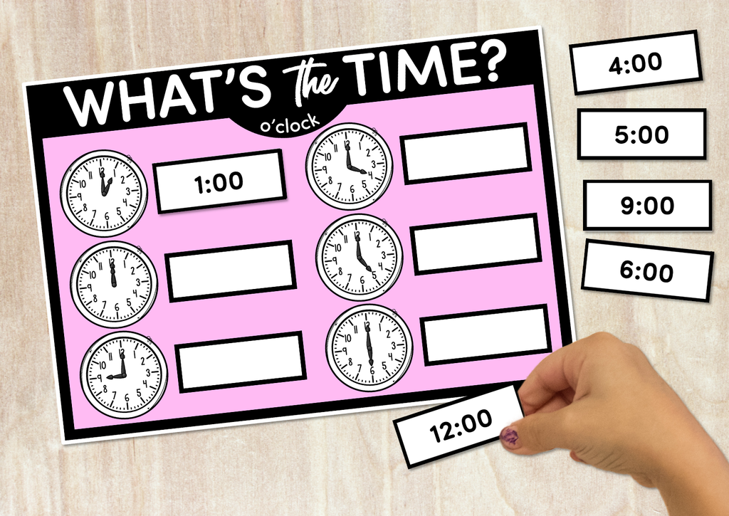 Printable Telling Time Worksheets for Kindergarten