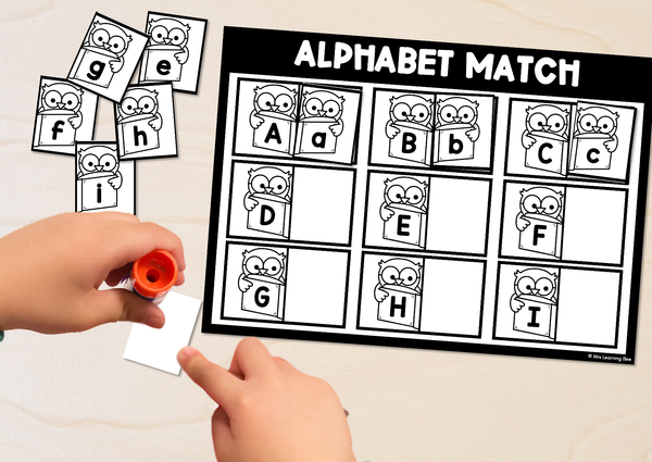 alphabet match worksheet