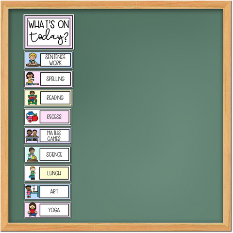 classroom routines and procedures examples visual timetable