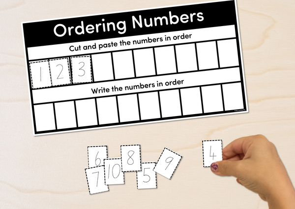 cut and paste math worksheets for kindergarten