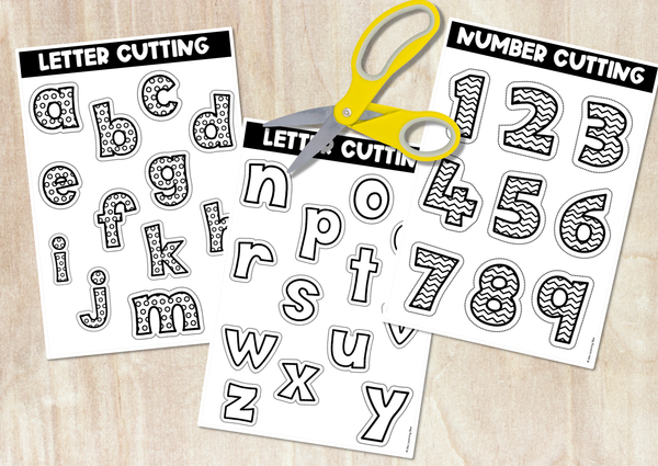 cut and paste math worksheets for kindergarten