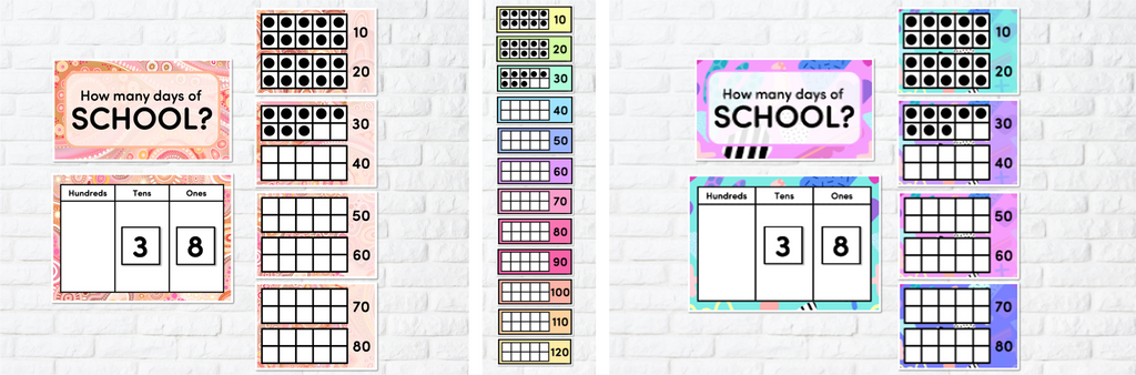 days of school displays