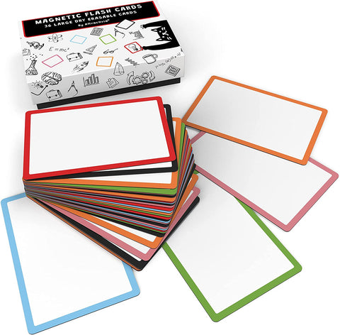 magnetic dry erase flash cards colour