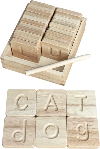 montessori wooden letter tracing