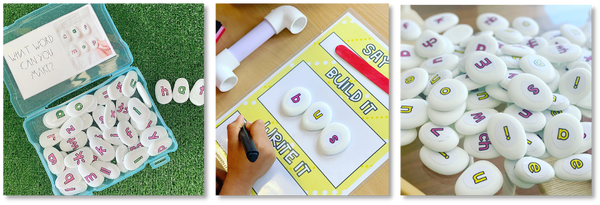 Sensory stones for phonics