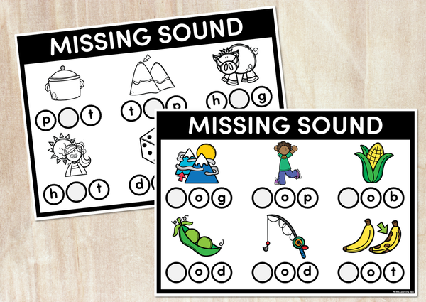missing sound task cards