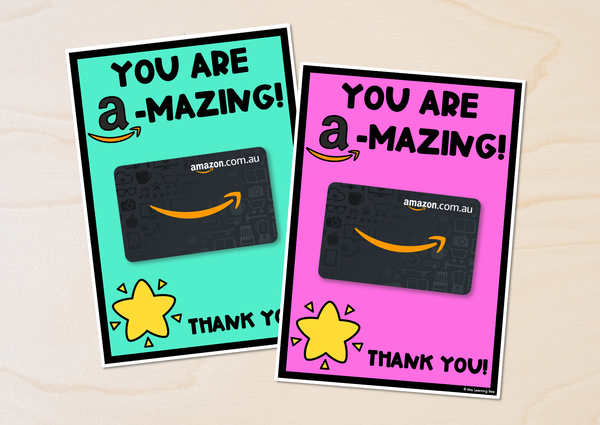 Amazon gift card template for teachers