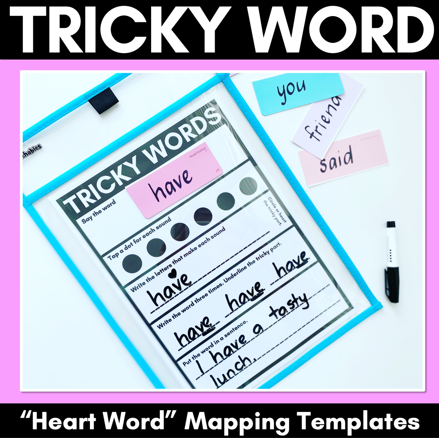 tricky-word-mapping-templates-orthographic-mapping-for-heart-words