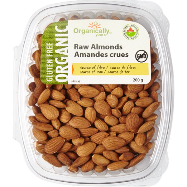 Organically Yours Gluten Free Organic Raw Almonds
