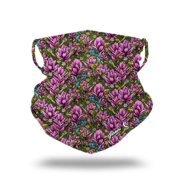 Flower print neck gaiter.