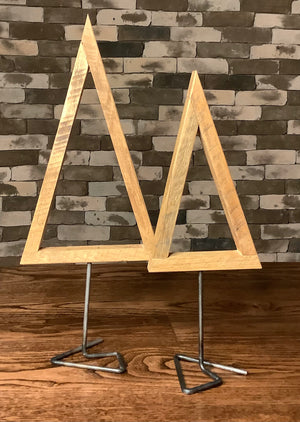 WOODEN TREES ON STANDS (SET OF 2) -  Bella Rae Boutique