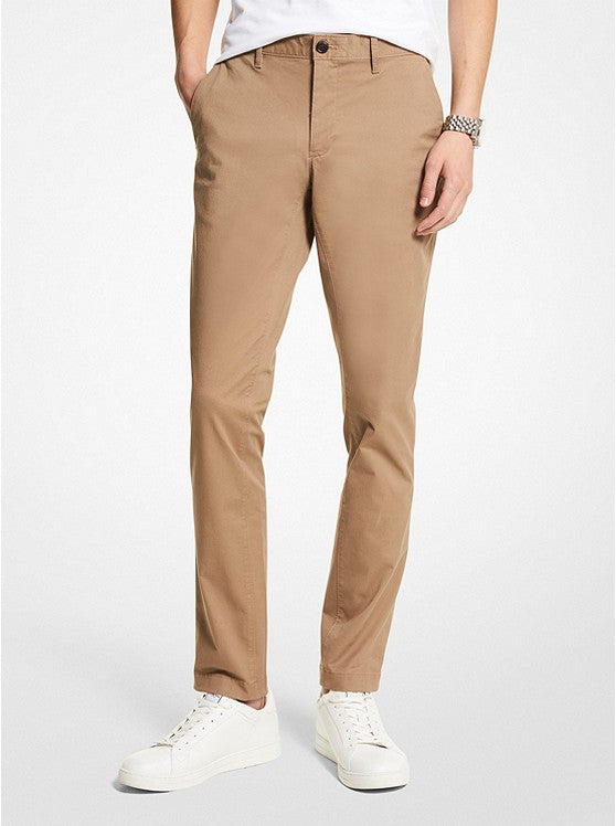 MICHAEL KORS MENS Slim Fit Cotton-Blend Chino Pants – Little Red