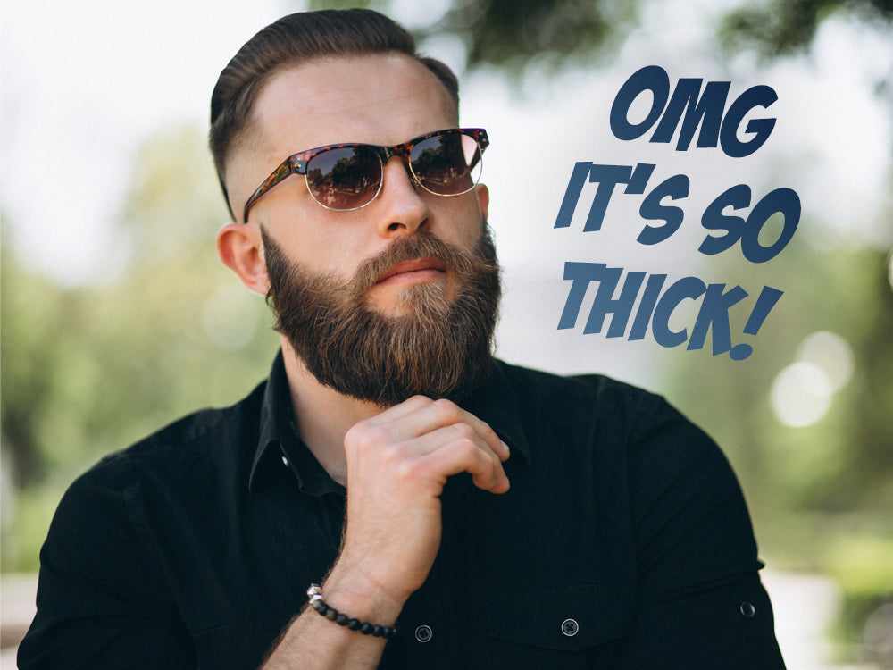 Thick beard, OMG it's so thick! how to grow a thick beard