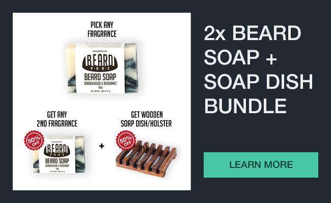 Beard Soap Bundle + Soap dish, Beard PANS Ltd