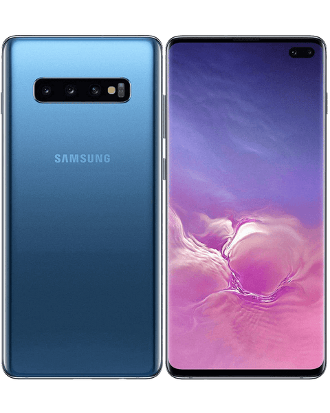 Samsung S10 Plus Prism Blue, 128GB Black Certified Pre-Owned