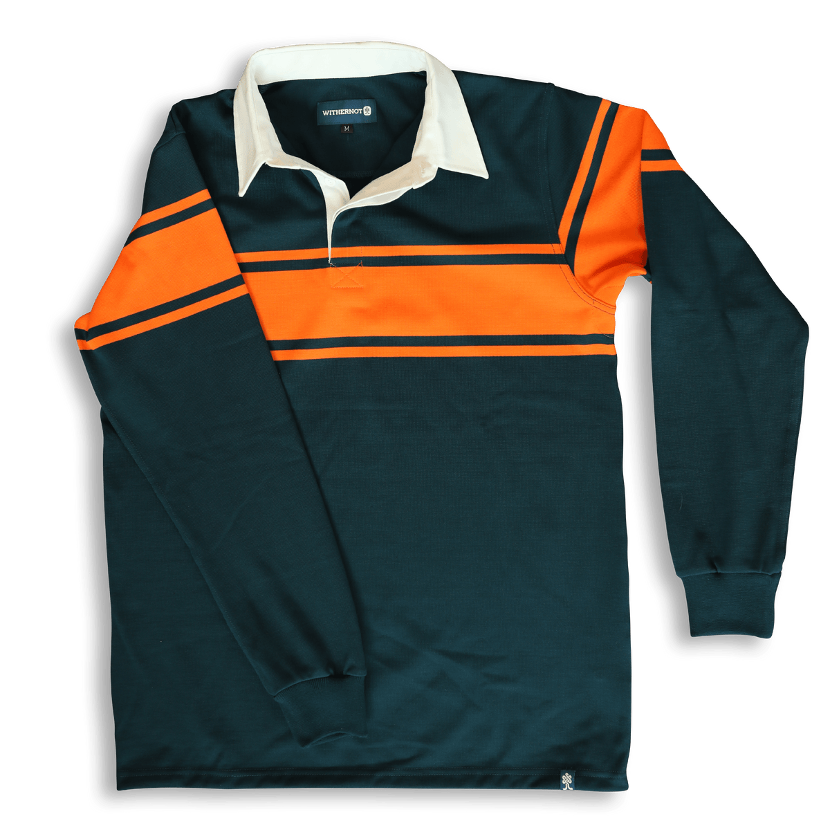 Climbing Ivy Rugby Shirt - Orange and Navy | Withernot Rugby Shirts