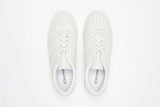 SUPERGA 2850 SEATTLE 3 SNAKE SUEDE LEATHER SHOE - TOTAL WHITE