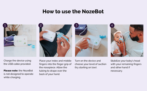 NozeBot Battery-Powered Baby Nasal Aspirator