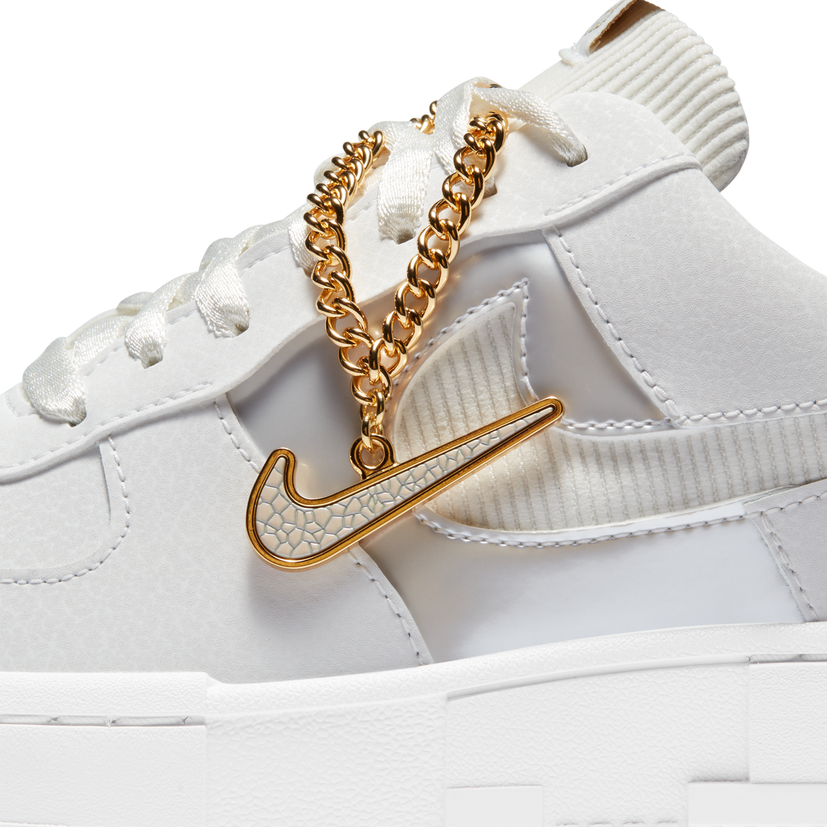 Nike Air Force 1 Low Pixel Gold Chain – Af1Sneakers